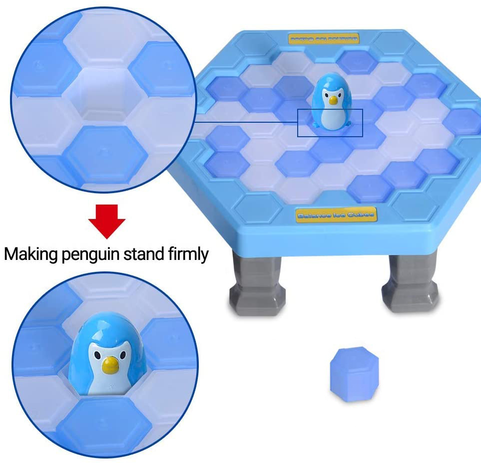 Juguetes de inteligencia de los niños guardar pingüino hielo romper tablero juego pingüino romper hielo juego 55 unids