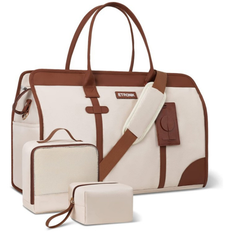 Mayorista de moda para hombres y mujeres bolsas deportivas impermeables de alta capacidad bolsa de viaje se puede llevar con un solo hombro de tres piezas