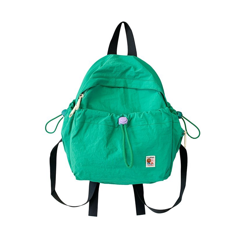 Coreana pequeña mochila fresca para niños y niñas, color macarón jardín de infantes, mochila para bebés, mochila de cuerda sólida para niños