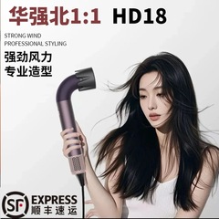 华强北HD18电吹风机水弯管形家用负离子护发静音高速大风力吹风筒