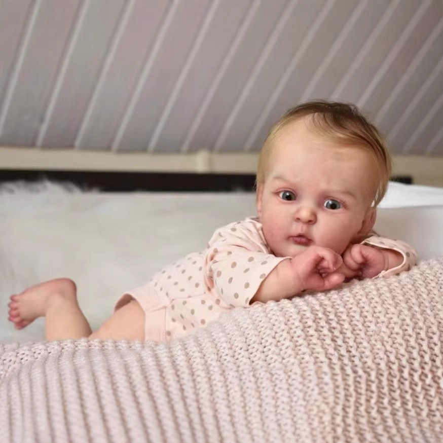 Muñeca Reborn Artesanal de 19 Pulgadas Jocy de Vinilo