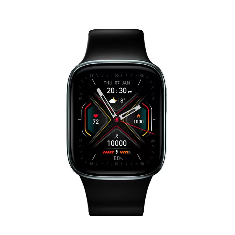 跨境爆款防水AMOLED大屏智能手表新款蓝牙运动手表体温心率血氧