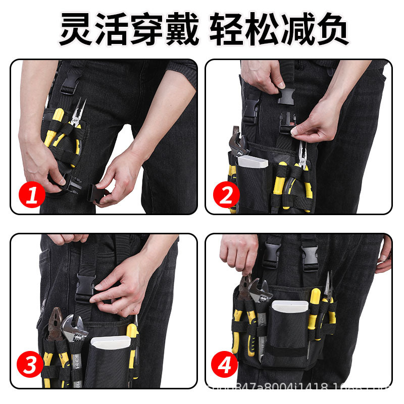 スポット多機能工具ウエストバッグ大容量工具収納袋は修理施工に適しています。|undefined