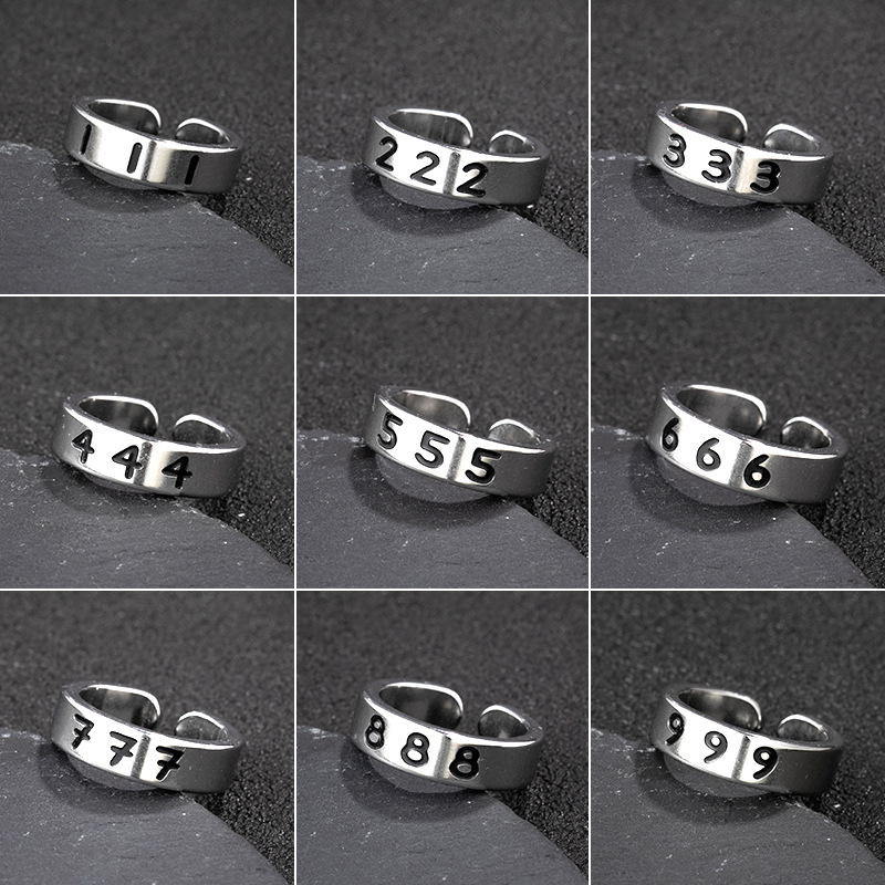 Retro brand fashionable adjustable ring