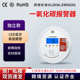 Fire Certified Toxic Gas Carbon Monoxide Alarm Cross-Border En50291 Certified Co Gas Detector