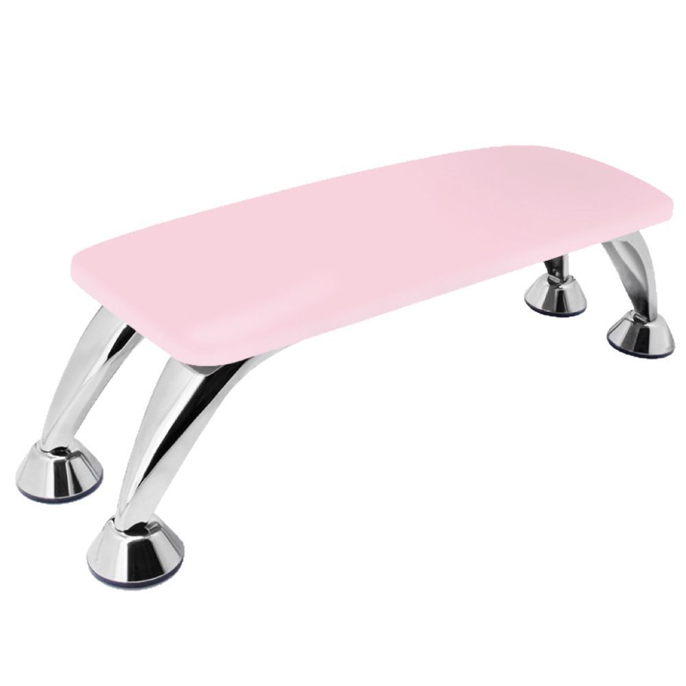 Unidad de manicura transfronteriza, almohada de mano grande brillante de PU, taburetes metálicos europeos, lámpara de fototerapia, almohadilla de mano cómoda especial