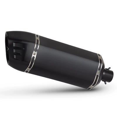 S7 shield motorcycle exhaust pipe Motorcycle exhaust pipe - all-black