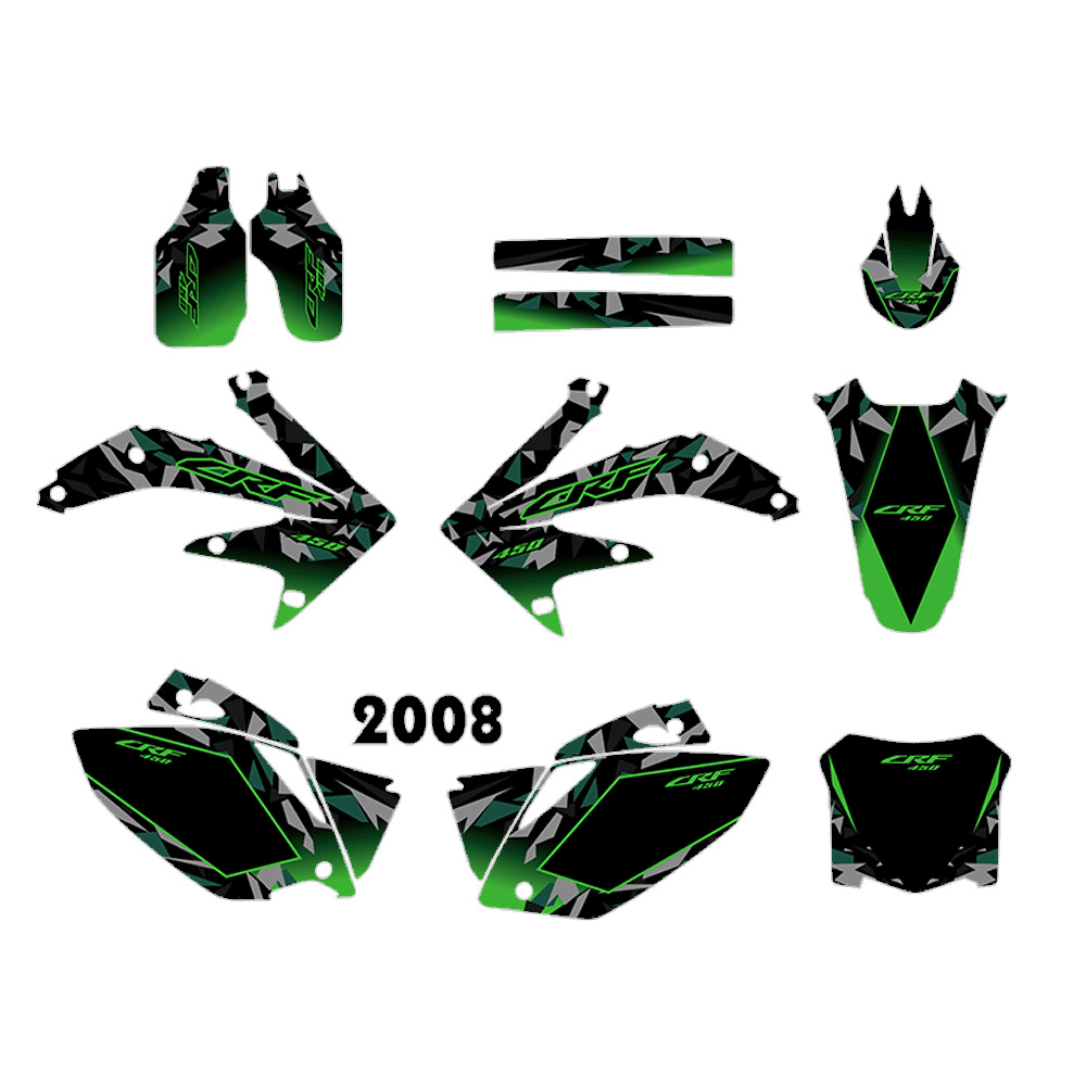 Pegatinas de motocicletas para CRF450 CRF450R 2005 - 2008 SUV conjunto completo de pegatinas de carrocería