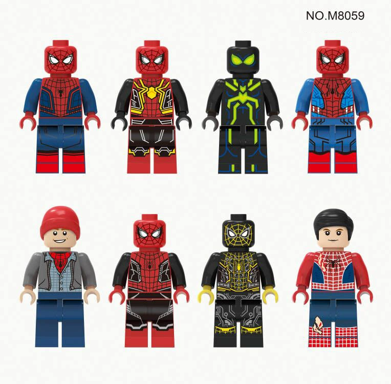 Минифигурки конструктора (MOC24) M8047/M8058/M8059 — мелкозернистые пластиковые игрушки, 4,5 см