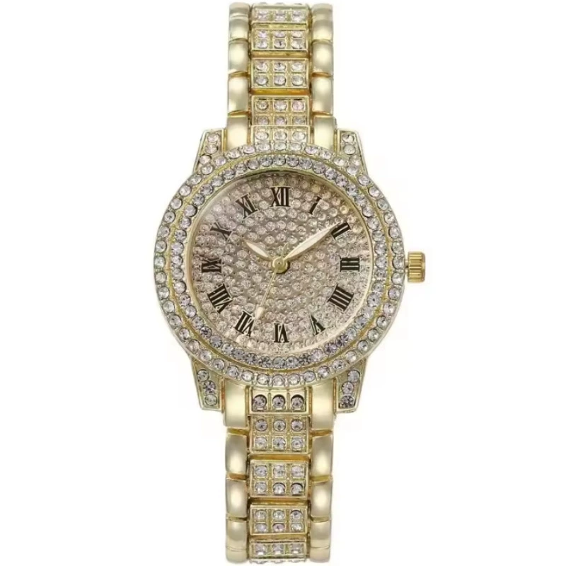 Casual Bracelet and Quartz Watch Set, Fashion Jewelry, Multiple Colors, 23.5 cm