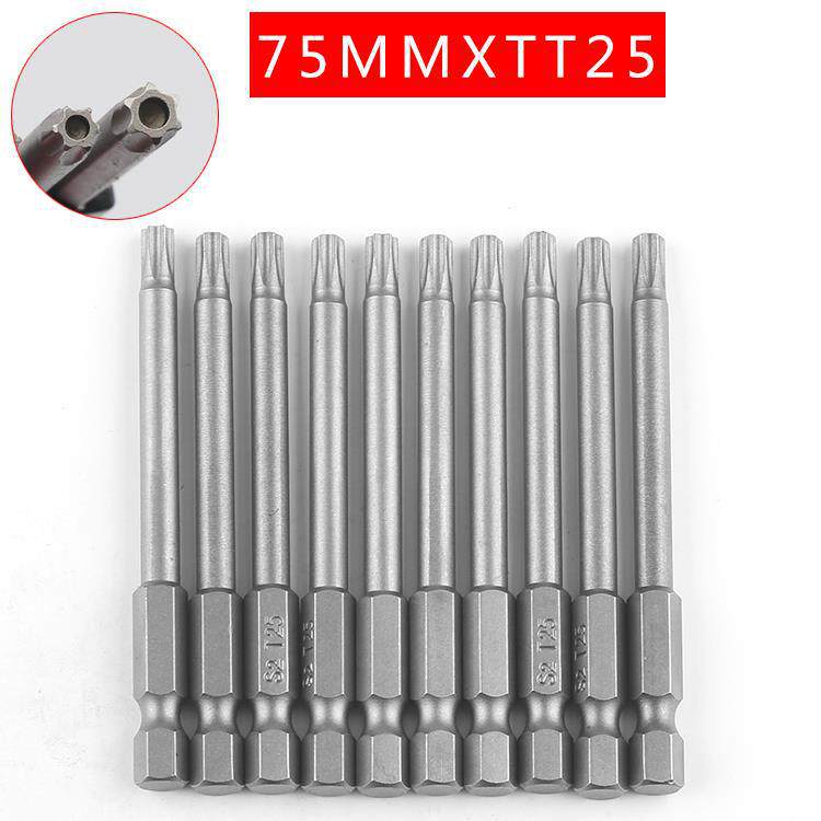 Plumflower 75mm fuerte magnetismo cabeza de aire magnético cabeza de destornillador eléctrico alargado perforación eléctrica cabeza de destornillador