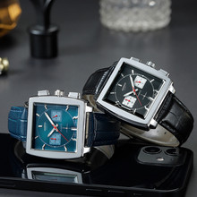 跨境新款热卖大牌外观齐家柏林多功能六针时尚石英手表