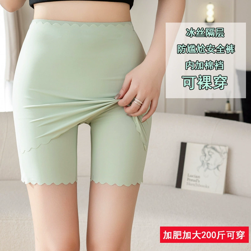 100kg защитные брюки для женщин, большие размеры, шорты с защитой от воздействия, летние шорты с промежностью, голые леггинсы без скручивания