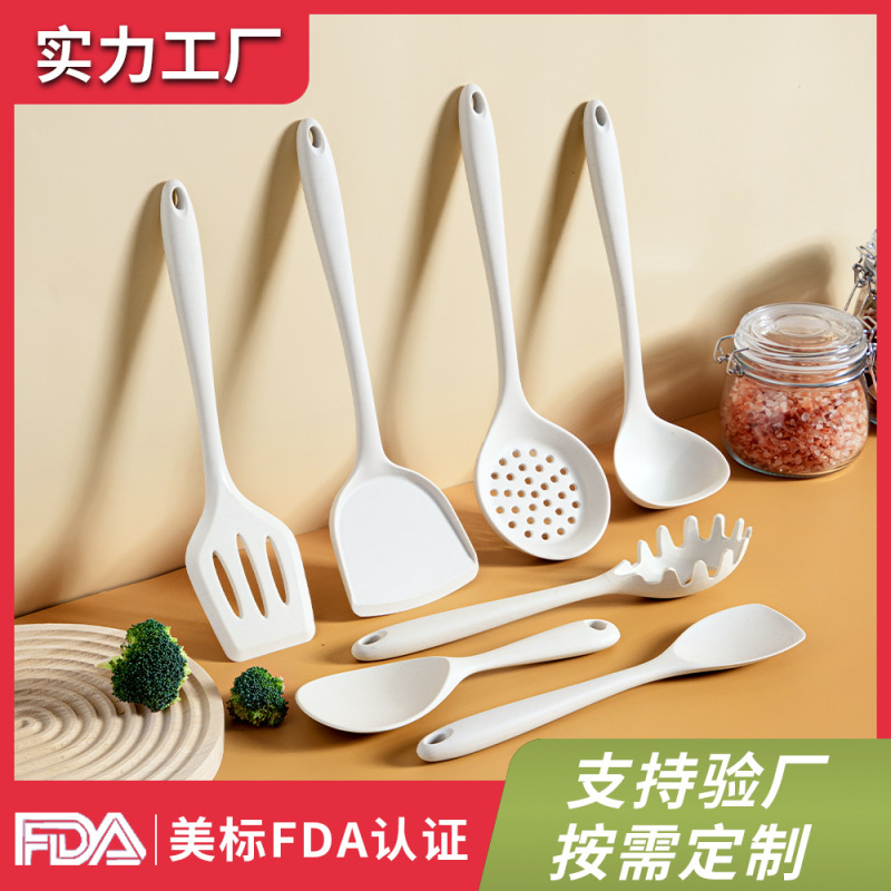 硅胶铲不粘锅专用炒菜铲子漏汤勺厨具套装耐高温食品级硅胶锅铲|undefined