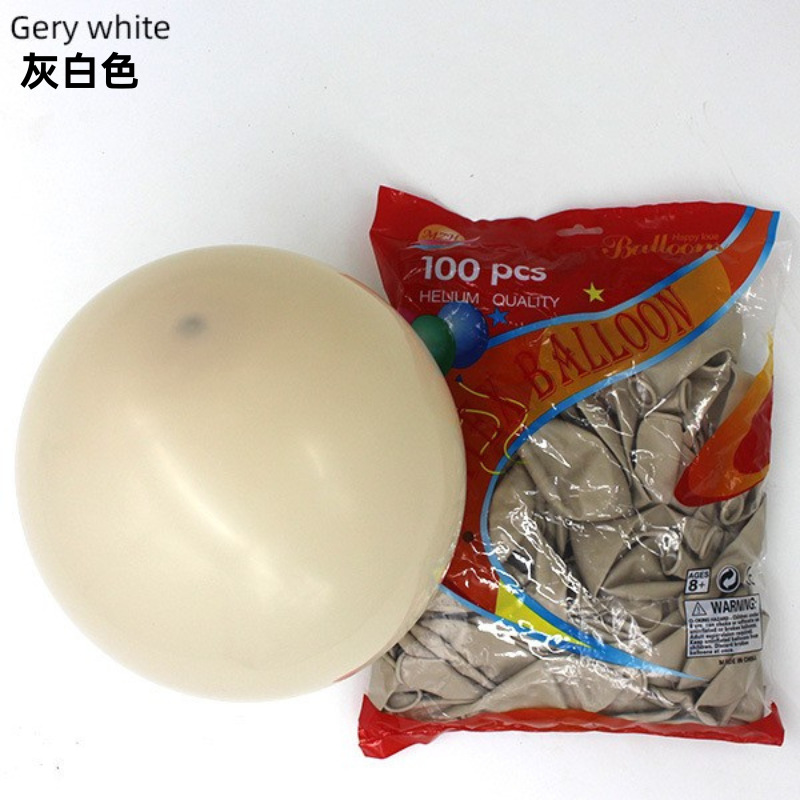 Decoración personalizada de globo mate grueso de 12 pulgadas decoración de fiesta de cumpleaños globo personalizado traje al por mayor globo transfronterizo