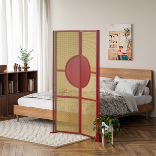 Beijing Manufacturers Produce Folding Doors for Study, Kitchen and Living Room, Retro Style Two-Panel and Four-Panel Rattan Doors