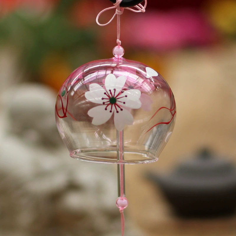 Производители ручной росписи стеклянные колокольчики творческие подарки Живописная местность Японские стеклянные колокольчики