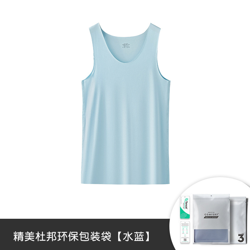 60 modal de doble cara de primavera y verano de los hombres del chaleco de fitness deportes de punto sin fisuras bottoming camiseta sin mangas en stock