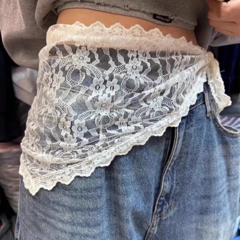 Spring brand Japanese fashionable soft lace skirt