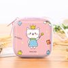 Square wallet, cartoon doll, headphones, children's storage box, coins, organizer bag, wholesale