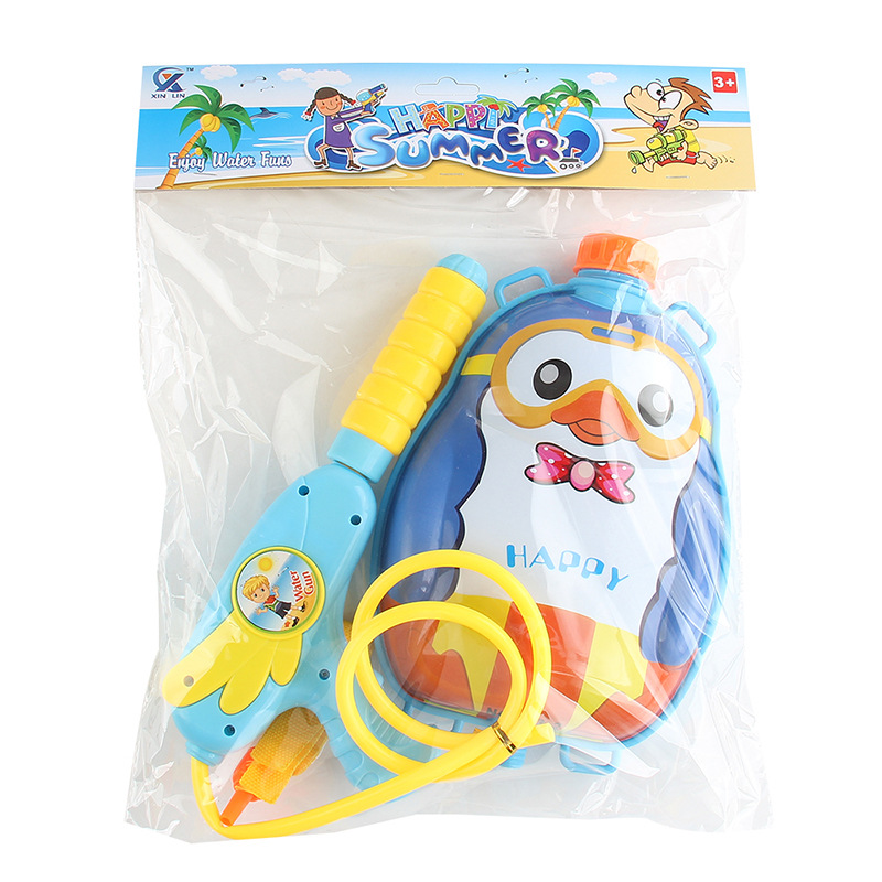 Juguetes de agua de playa para niños mochila de dibujos animados pistola de agua para niños y niñas rociador de agua de verano pistola de agua extraíble de gran capacidad