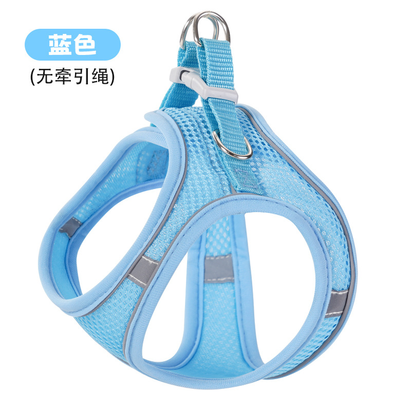 Nuevo chaleco con correa para mascotas, arnés reflectante para gatos y perros, cuerda para caminar para gatos, suministros para mascotas, fuente en stock