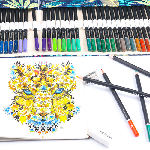 Factory direct sales 72 color lead set painting pencils hand-drawn graffiti colored pencils filling book pencil set