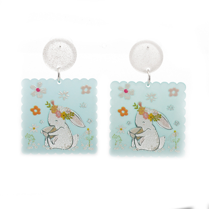 Europa y América transfronteriza verano tridimensional Shell Stud pendientes mujer acrílico pendientes Mujer