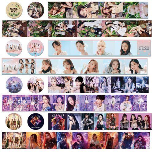 Aespa's Chae Lim stationery tape, Twice's Jihyo album 