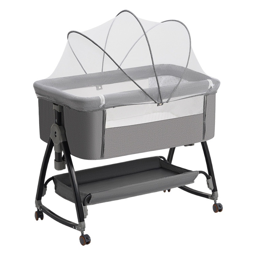 Multifunctional foldable baby crib portable newborn Cradle Bed Children baby bed stitching big bed