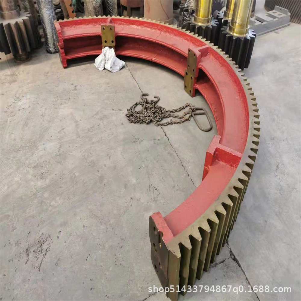 展鹏机械供应2.8米回转窑大齿轮 铸钢直齿轮外齿大齿圈