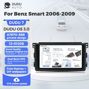 Применимо к Mercedes-Benz Smart 2006-2009 модификация Duduauto Android Smart Central Control Screation Screen
