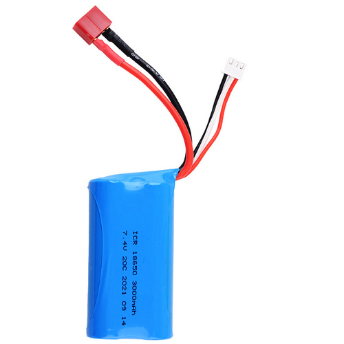 Foreign trade supply factory sales 18650 7.4V 3000MAH remote control toy off-road vehicle helicopter boat lithium battery pack