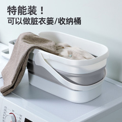 洗拖把桶長方形可摺疊平板拖布桶拖地水桶家用加厚大墩布桶
