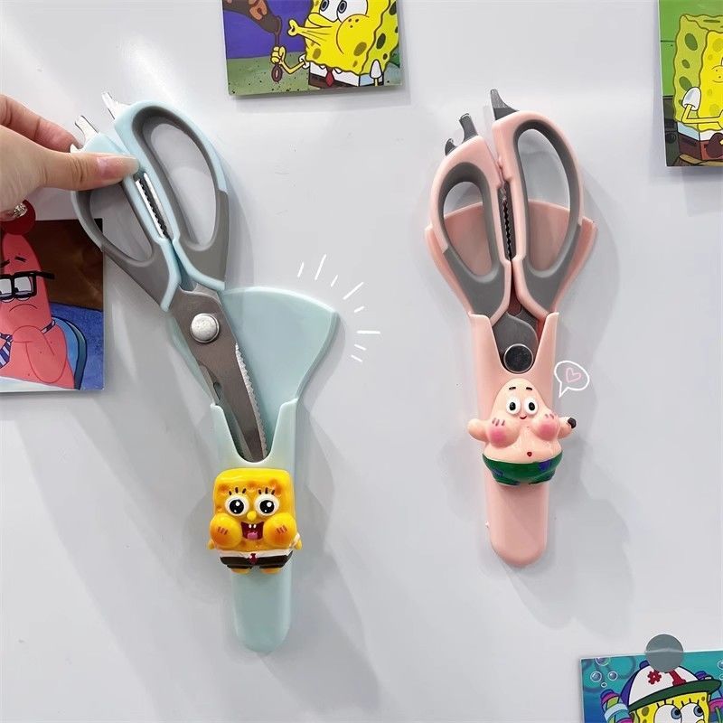 日本製磁気冷蔵庫はさみ保護カバーマグネットステンレス鋼大型はさみ収納ラック家庭用キッチンはさみ|undefined