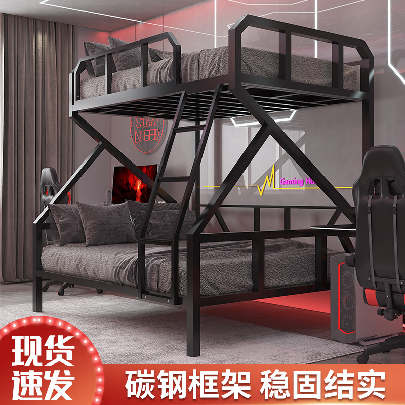 简约电竞酒店上下铺双层床宾馆青旅学校宿舍高低床公寓网吧子母床