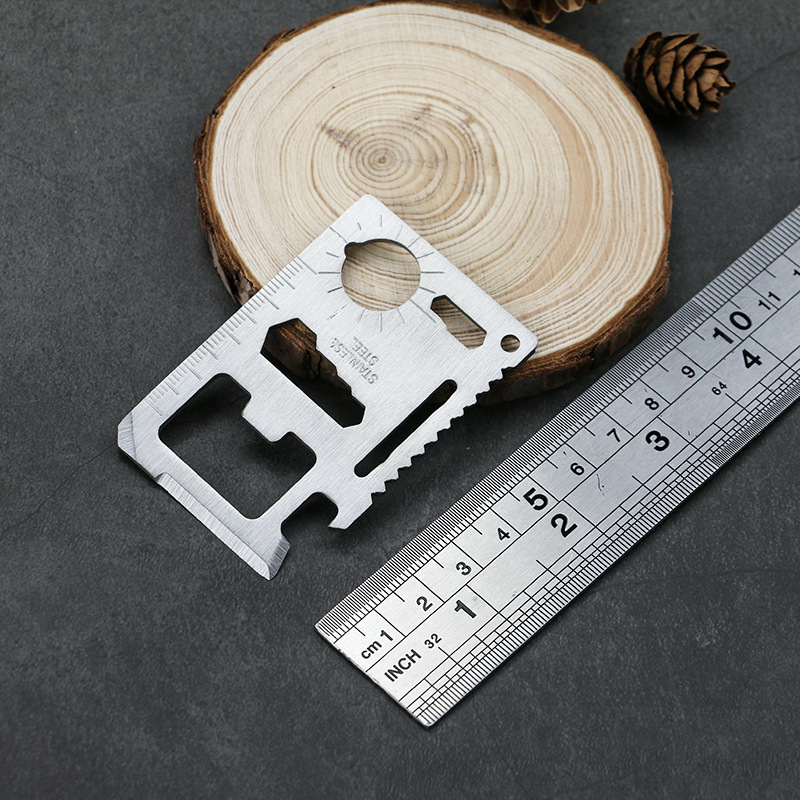 现货户外野营工具 瑞士军刀卡 多功能工具卡 救生卡刀 名片刀