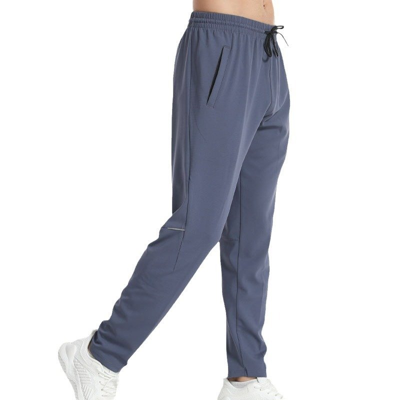 Pantalones deportivos de secado rápido de color sólido Otoño de los hombres Nuevos pantalones sueltos de entrenamiento de baloncesto fitness al aire libre pantalones casuales hombres