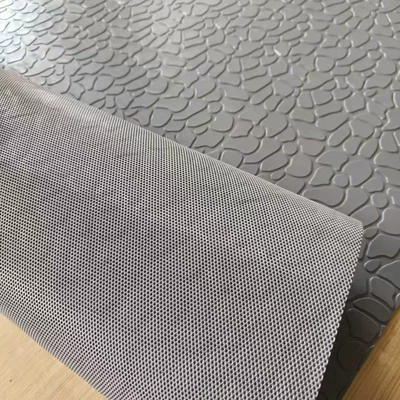 PVC tear-resistant durable industrial floor Avtomobil döşəmə paspasları - gray-gemstone-pattern-28mm-thick-12m-wide-one-roll-15m-long
