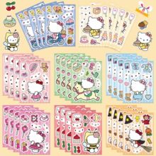 8�������tKT؈ƴ�D�N��Hello Kitty����Make a face��ˮDIY�N��