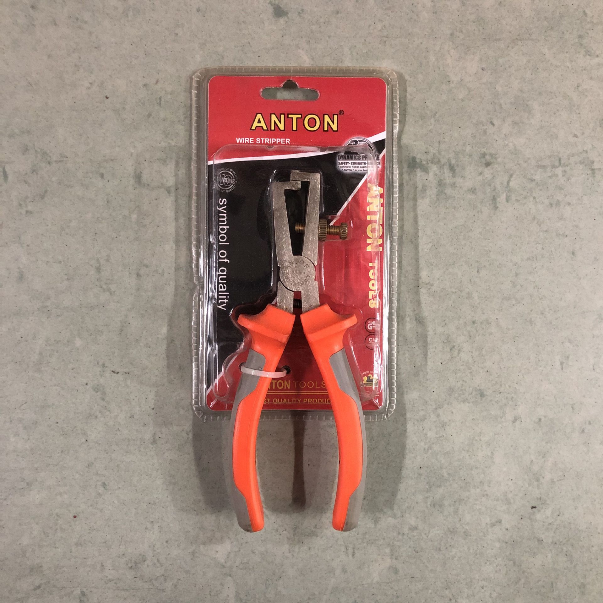 ANTON压接钳可调节电工钳多功能带刃口电缆剥皮器扒线拔线剥线钳