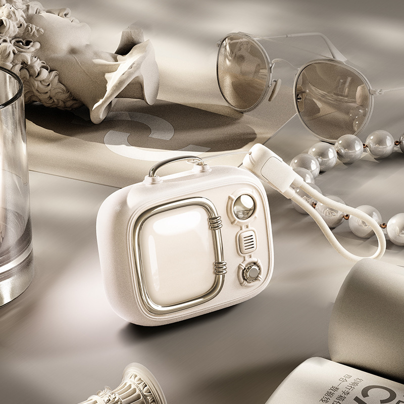 Hot-Selling 3C Certified Phantom Magnetic Wireless Fast Charging Power Bank S18 Comes with Cable Small Tv 10000 Mah