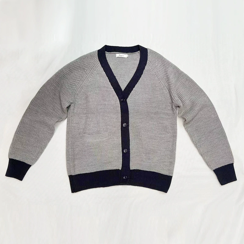 Мужской и женский осенне-зимний свитер, куртка-кардиган, пара 22, новинка, свободная верхняя одежда в Корейском стиле с V-образным вырезом, вязаный Топ