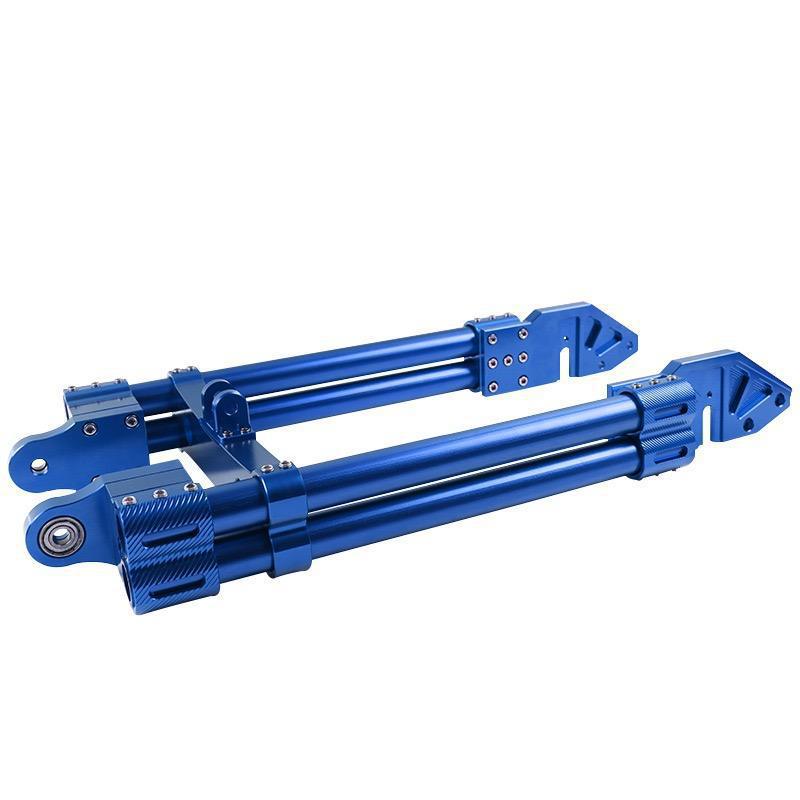 Electric vehicle motor modified rocker arm dual-tube CNC aluminum alloy reinforced adjustable swingarm