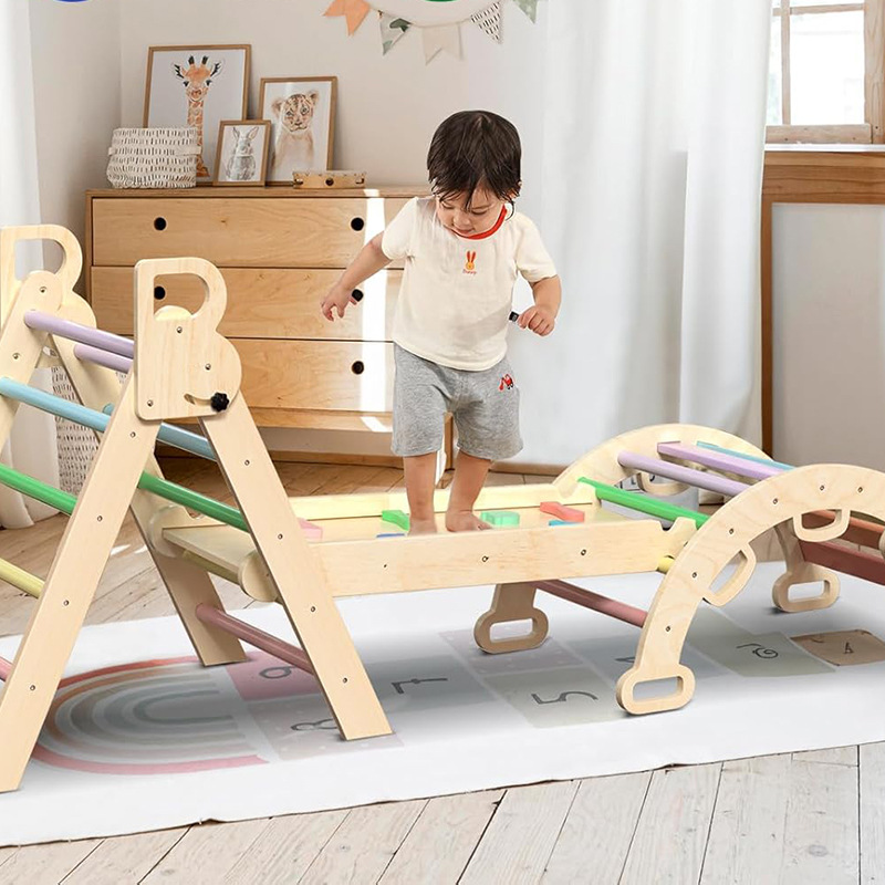 Marco de escalada de madera para niños transfronterizos de Amazon