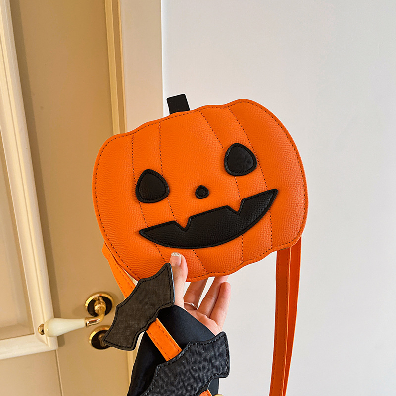 Halloween Funny Pumpkin 2023 Ny One Shoulder Damväska Mode Kontrastfärg Personlig Kreativitet Trendig_voghion.com