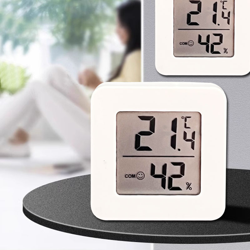 Electronic thermometer, aquarium for teaching maths, LCD display, with LED display