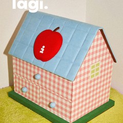 Tagi. 《苹果塔皮屋》鼓鼓想象收纳盒桌面小房子小屋装饰收纳盒