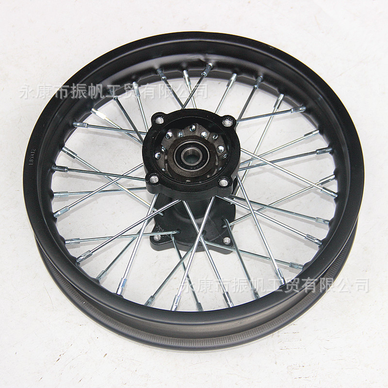 Off-Road Motorcycle 90/100-14 Tire Rim Drum Core Iron Wheel Hub 1.85X 14inch Steel Rim Wheel Hub Rear Wheel