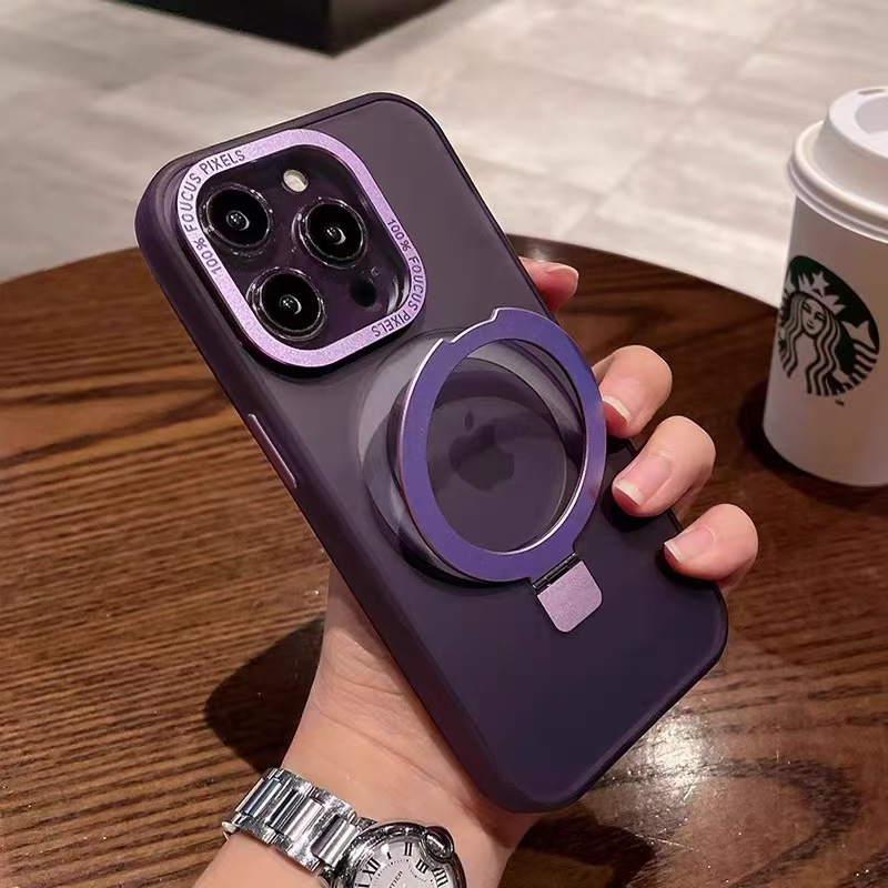 Soporte magnético esmerilado avanzado para iPhone16promaxs funda para teléfono móvil 13 Apple 14/15PM hombres y mujeres